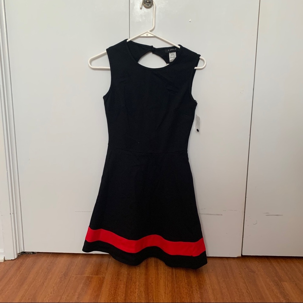 Black and Red Dress